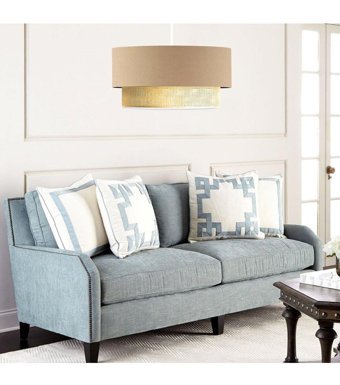 Hegza Lighting Tekli Beyaz Sarkıt Modern Alüminyum Salon-Oturma Odası Avize