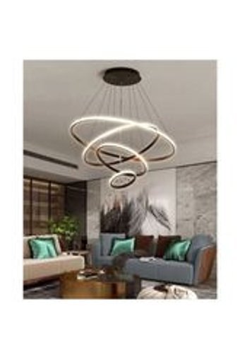 Primera Yıldız Tekli Siyah Cam Modern Metal Salon-Oturma Odası Avize