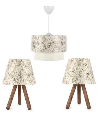 Art&Gift Tekli Siyah Modern Kumaş Salon-Oturma Odası Avize
