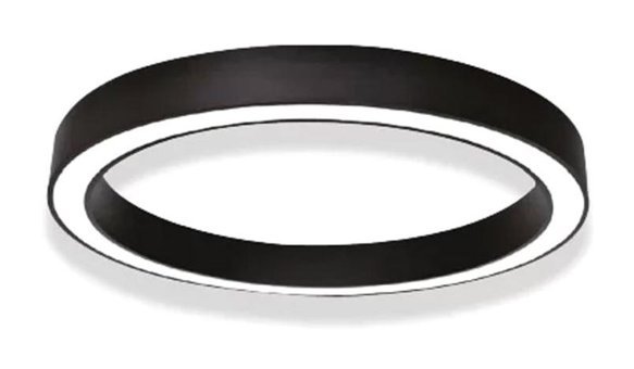 Modelight Lima Tekli Siyah Pasta Modern Kumaş Antre-Hol Avize