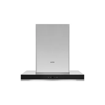 Simfer 9610 60 cm Cam Yüzey Bacalı-Bacasız Ada Tipi Davlumbaz Inox