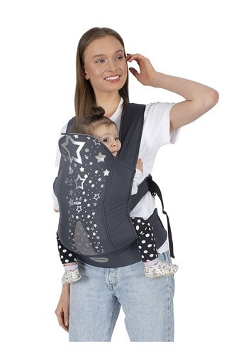 Sevi Bebe Lüks 5-12 kg Kapasiteli Oturaklı Kanguru Mavi - Gri