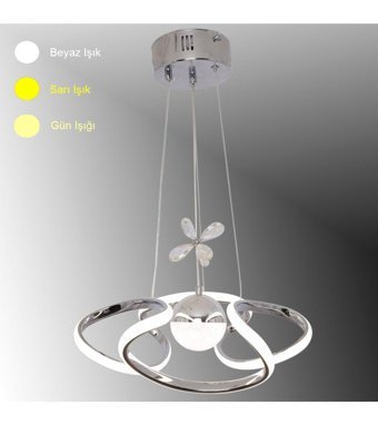 Tekfa Atalanta Tekli Siyah Sarkıt Modern Plastik Salon-Oturma Odası Avize