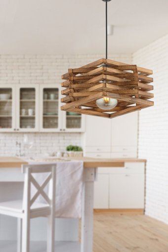 Bby Home & Desıgn Cuco Tekli Siyah Sarkıt Modern Kumaş Antre-Hol Avize