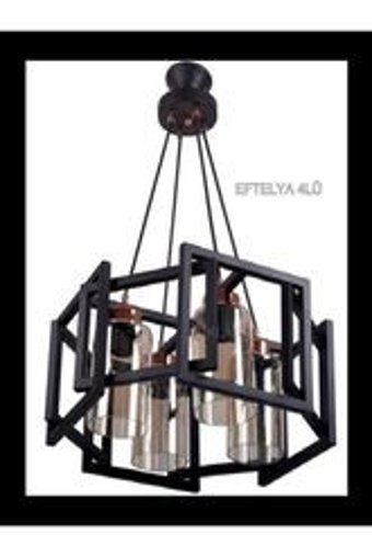 Eglo Lobinero-Z Tekli Beyaz Halka Modern Cam Salon-Oturma Odası Avize