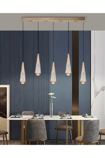 Oceanpoint Tekli Bej Hasır Rustik Hasır Salon-Oturma Odası Avize