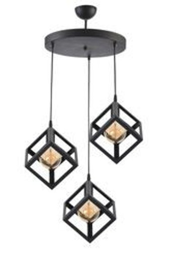 Felicity Mirror 11 Tekli Kahverengi Ledli Modern Ahşap Mutfak-Salon Avize