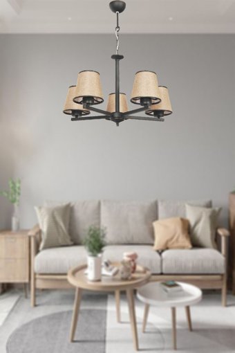 Uçar İlay Tekli Beyaz Sarkıt Modern Metal Salon-Oturma Odası Avize