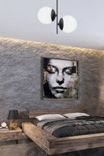 Trend Kitchen 3'lü Gri Metal Modern Alüminyum Salon-Oturma Odası Avize