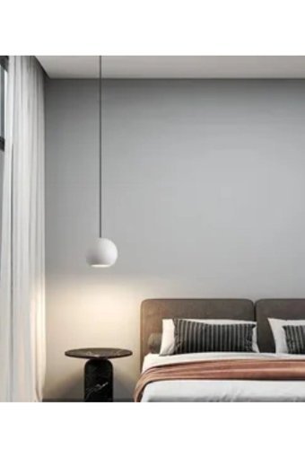 Pixiperi Tekli Kahverengi Hasır Otantik Hasır Salon-Oturma Odası Avize