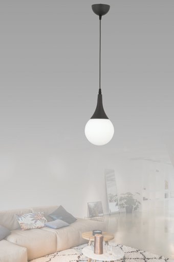 Eslight E64S 3'lü Siyah Plastik Modern Plastik Mutfak Avize