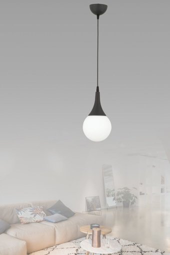Eslight E64S 3'lü Siyah Plastik Modern Plastik Mutfak Avize