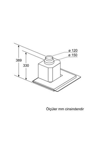 Siemens LC66GCD20T 60 cm Metal Yüzey Bacalı-Bacasız Duvar Tipi Davlumbaz Gri