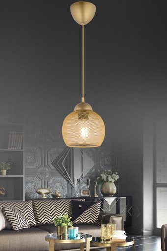 Modelight 3'lü Sarı Plastik Modern Plastik Salon-Oturma Odası Avize