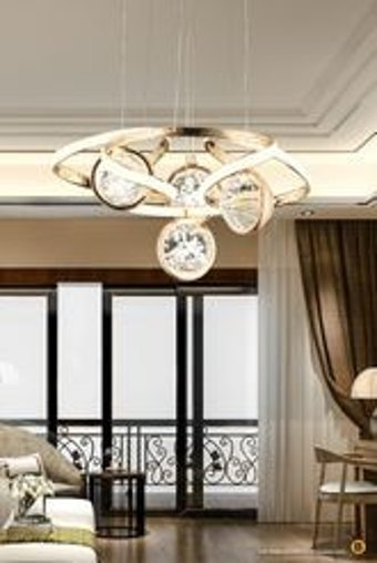 Bundera 2'li Kahverengi Sarkıt Eskitme Ahşap Salon-Oturma Odası Avize