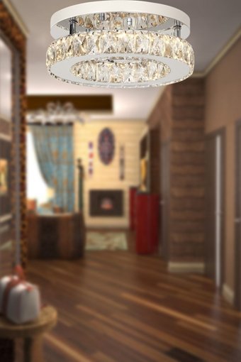 Begüsa Direl Tekli Beyaz Ledli Modern Alüminyum Salon-Oturma Odası Avize