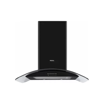 Regal AD 6061 SC 60 cm Cam Yüzey Bacalı Duvar Tipi Davlumbaz Siyah