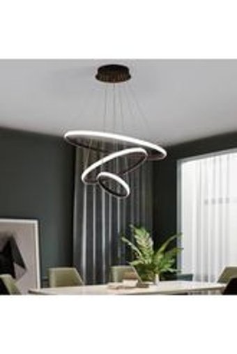 Poplinhome Tekli Sarı Makrome Rustik Çelik Salon-Oturma Odası Avize