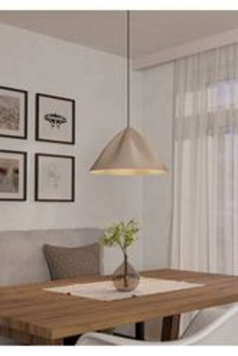 Eglo Bramerton 3'lü Siyah Sarkıt Modern Çelik Salon-Oturma Odası Avize