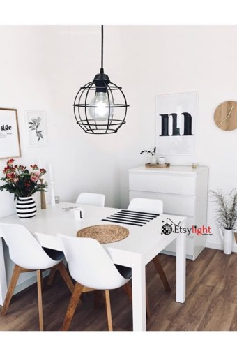 Eslight Es-Sk04 Tekli Kahverengi Sarkıt Modern Plastik Salon-Oturma Odası Avize