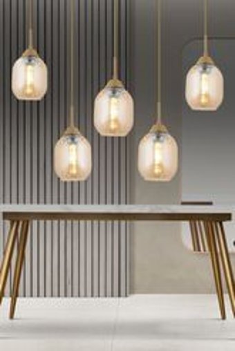 Apliqa Grande 3'lü Siyah Metal Modern Metal Salon-Oturma Odası Avize