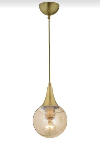 Turansoycraft Tekli Altın Sarkıt Modern Plastik Salon-Oturma Odası Avize