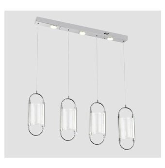 Vk Home Aydınlatma Ella 6'lı Siyah Cam Modern Cam Salon-Oturma Odası Avize
