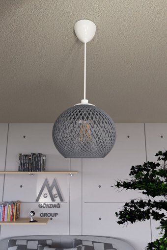 Modavize Mali 2'li Mavi Sarkıt Modern Cam Salon-Oturma Odası Avize