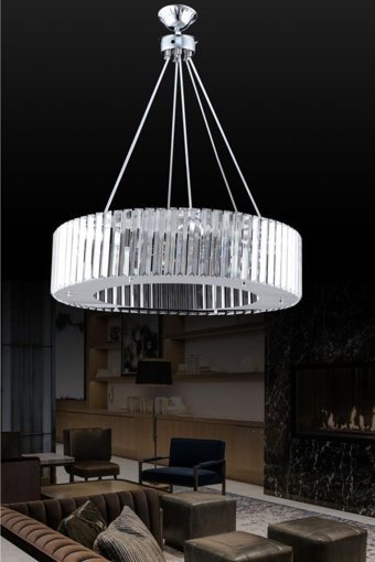 Home 3'lü Beyaz Ledli Modern Alüminyum Mutfak Avize