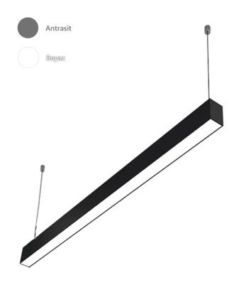 Polataydinlatma Modülon 4'lü Siyah Modern Çelik Salon Avize