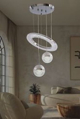Rattam India Tekli Kahverengi Sarkıt Modern Bambu Salon-Oturma Odası Avize
