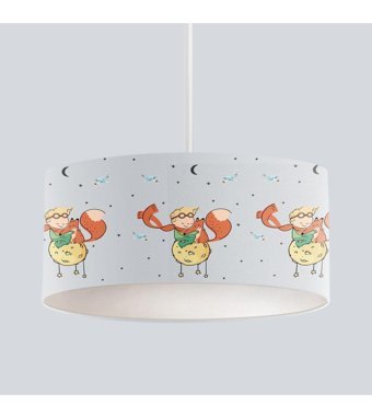 Catluz Tekli Pembe Modern Alüminyum Bebek-Çocuk Odası Avize