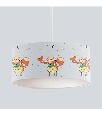 Catluz Tekli Pembe Modern Alüminyum Bebek-Çocuk Odası Avize