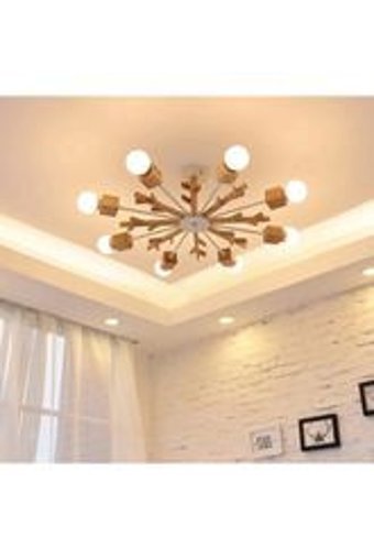 Rscollectıons Tekli Altın Kumandalı Ledli Modern Alüminyum Mutfak Avize