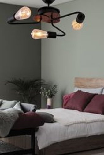 Begüsa 3'lü Beyaz Eskitme Metal Salon Avize