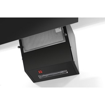 Kumtel DA6-833 100 W 60 cm Cam Yüzey Karbon Filtreli Bacalı-Bacasız Duvar Tipi Davlumbaz Siyah