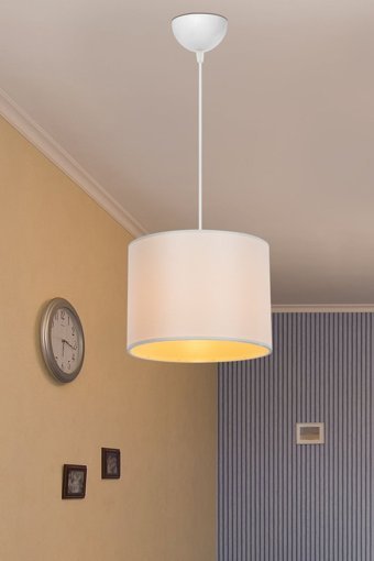 Ag Lightdesign Tekli Bej Plastik Modern Plastik Mutfak Avize