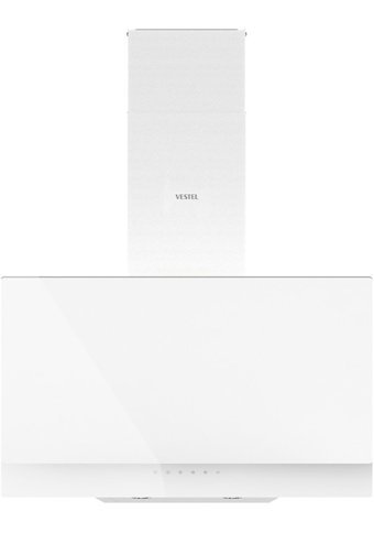 Vestel AD-63330 B 60 cm Cam Yüzey Karbon Filtreli Bacalı Duvar Tipi Davlumbaz Beyaz