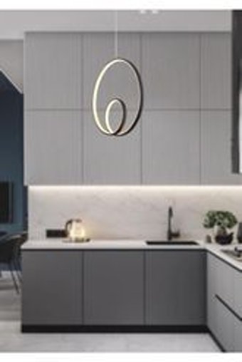 Tekay Aydınlatma Tekli Gri Resimli Modern Kumaş Bebek-Çocuk Odası Avize