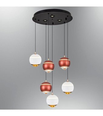 Lit Dizayn 3'lü Beyaz Silindir Modern Kumaş Salon-Oturma Odası Avize