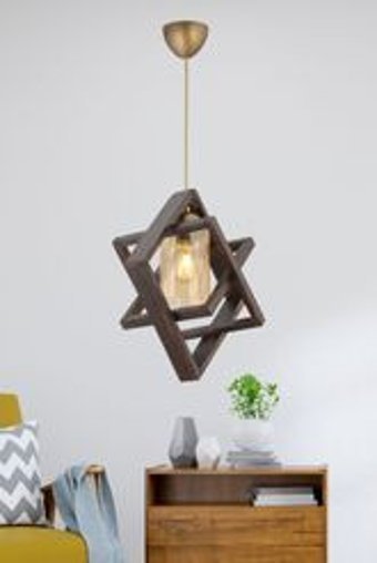 Bby Home & Desıgn Luciana Tekli Gri Sarkıt Modern Kumaş Salon-Oturma Odası Avize