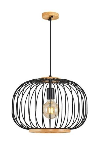 Lucea 6'lı Kahverengi Ledli Modern Ahşap Salon-Oturma Odası Avize