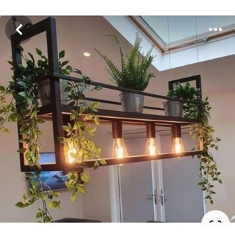 Riolight Tekli Mavi Sarkıt Modern Cam Mutfak Avize