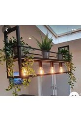 Riolight Tekli Mavi Sarkıt Modern Cam Mutfak Avize