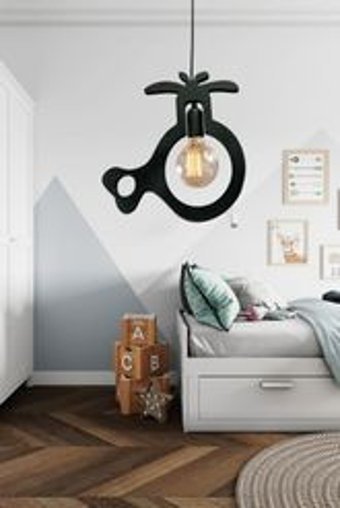 Tt Aydınlatma Tt300-3 Sy 3'lü Siyah Ledli Modern Alüminyum Salon-Oturma Odası Avize