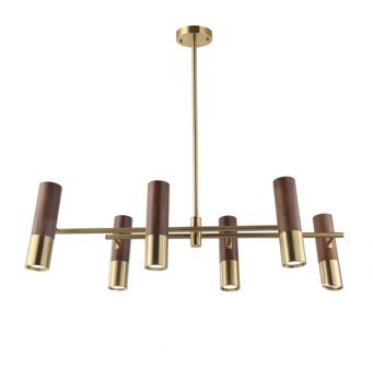 Voxlamp Lighting Solutions 3'lü Metalik Ledli Modern Alüminyum Salon-Oturma Odası Avize