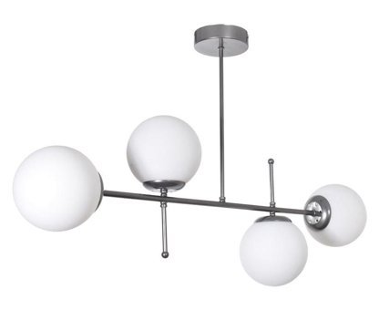 Masterpiece 4'lü Beyaz Sarkıt Modern Hasır Salon-Oturma Odası Avize