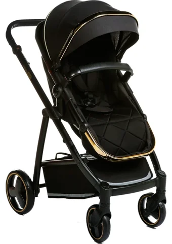 Baby Plus Galaxy Çift Yönlü Katlanabilir 360 Derece Dönen Tam Yatar Travel Sistem Bebek Arabası Siyah