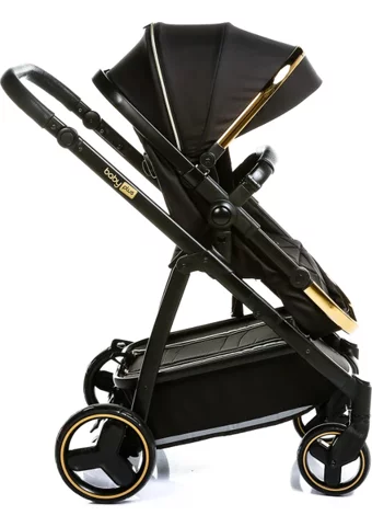 Baby Plus Galaxy Çift Yönlü Katlanabilir 360 Derece Dönen Tam Yatar Travel Sistem Bebek Arabası Siyah