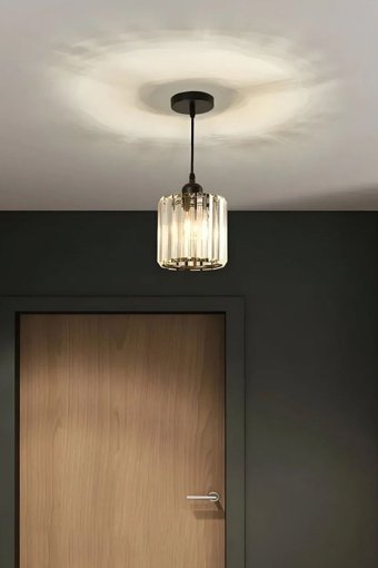 Lucea Cortana 3'lü Kahverengi Ledli Eskitme Alüminyum Salon-Oturma Odası Avize